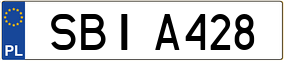 Trailer License Plate